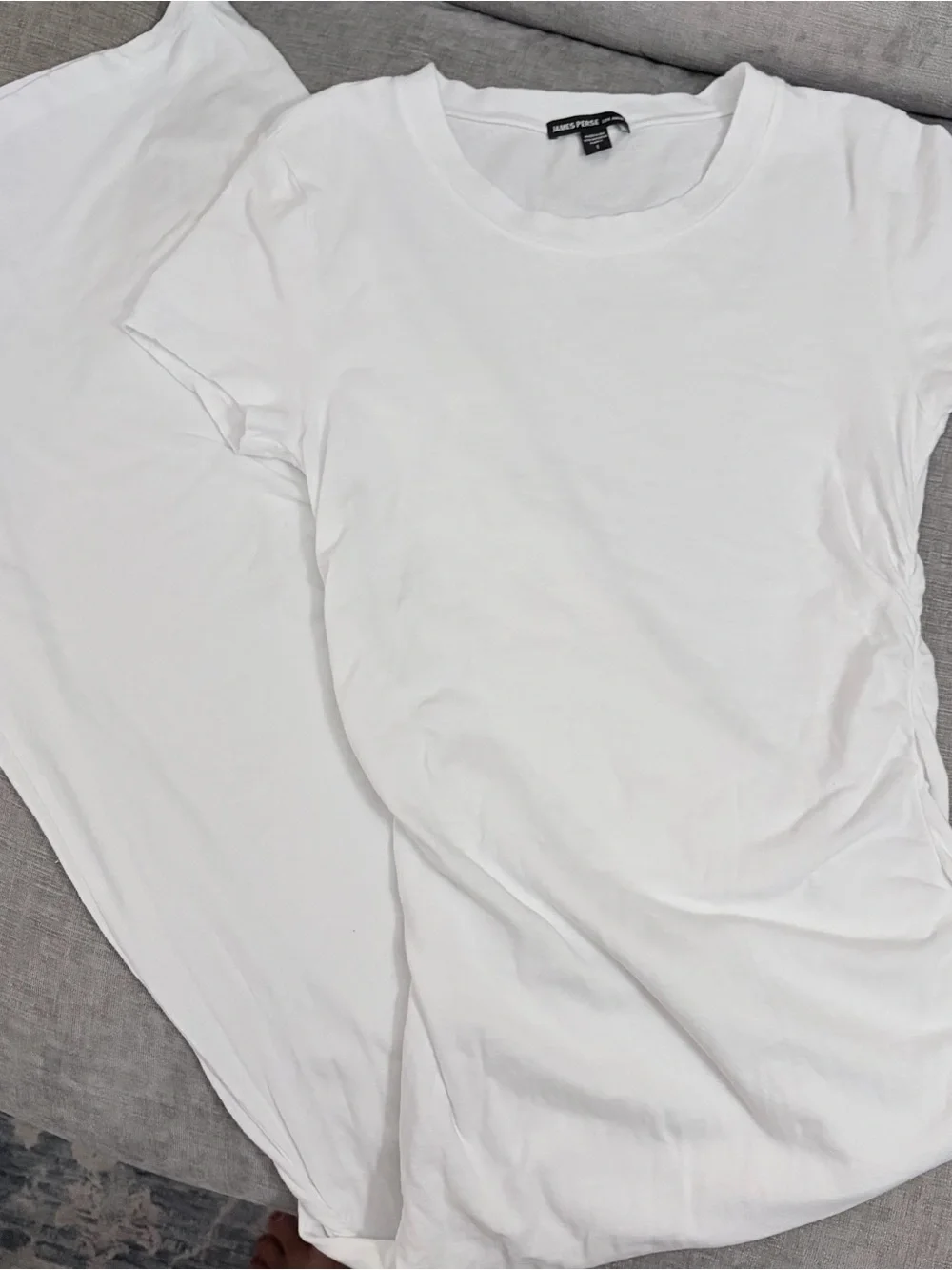 James Perse Rushed T-Shirt Dress NWT Size 1 XS/S